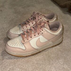 Women's Dunks Cream and Pink